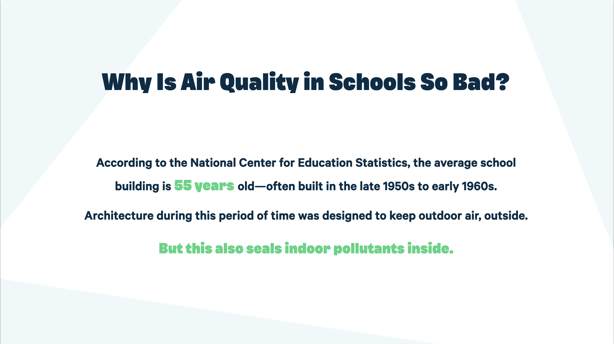 Why is air quality in schools so bad?